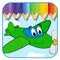 Sky Plane Coloring Page Game For Kids Version