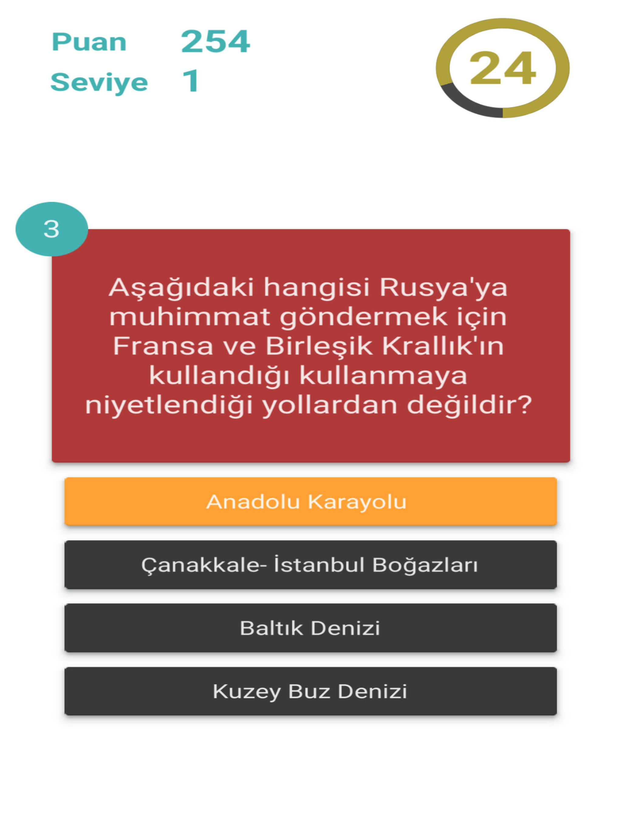 Çanakkale Savaşı Bilgi Yarışması