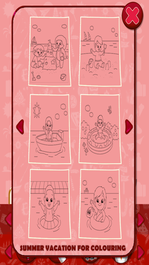 Summer Vacation Kids Coloring Book Pro(圖3)-速報App