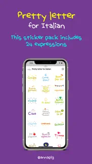 pretty letter for italian iphone screenshot 3