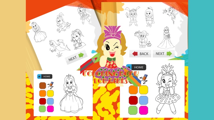 princess fairy tales coloring pages babies book