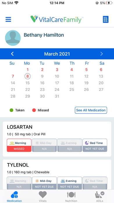 VitalCare Family Screenshot