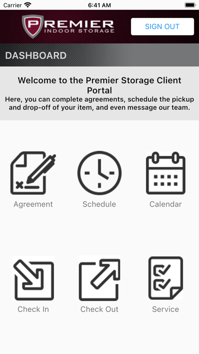 Premier Client Portal Screenshot