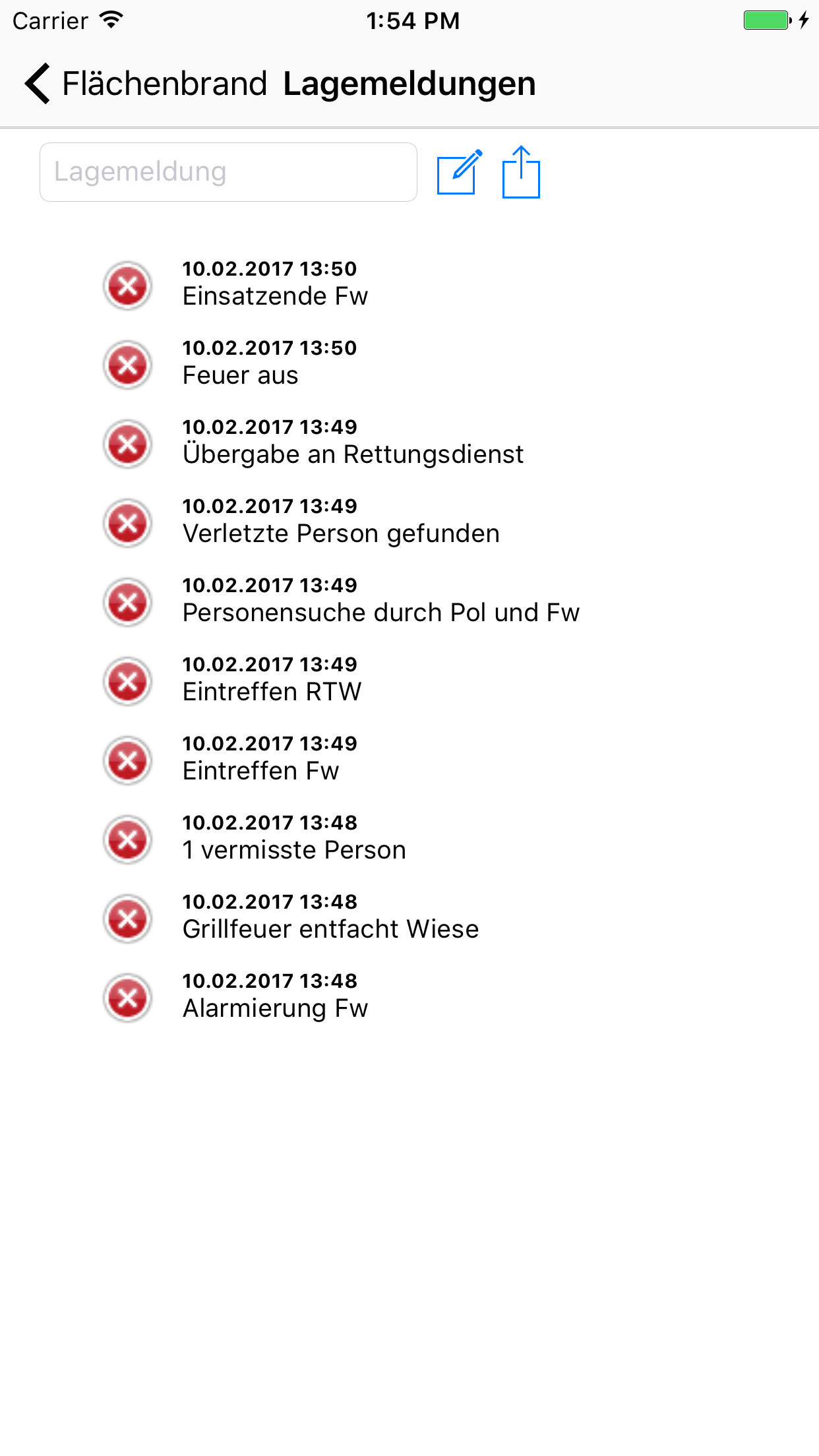 Mobile-Lagekarte for iPhone
