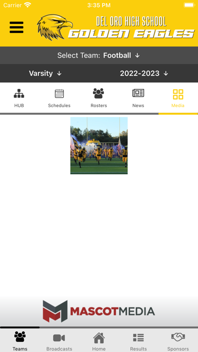 Del Oro Athletics Screenshot