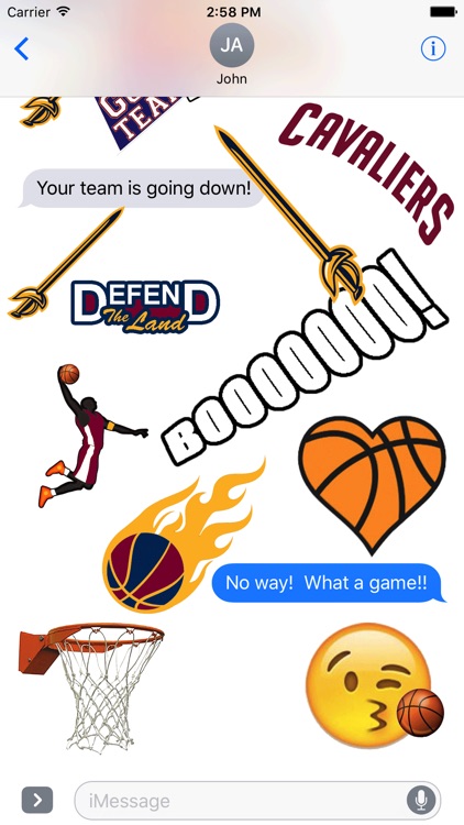 Cavaliers Basketball Stickers