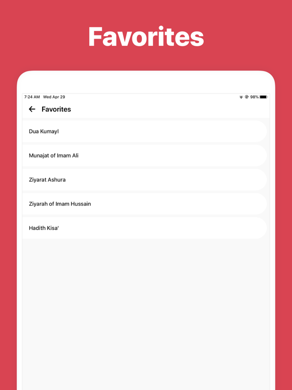 Nafilah: Dua & Ziyarah iPad screenshot 6 - Reference app