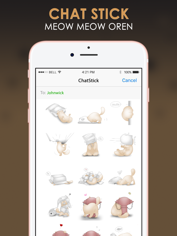 Screenshot #4 pour โอเรน สติ้กเกอร์แมวเหมียว สำหรับ iMessage