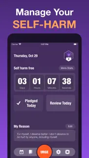 harmless: self harm tracker iphone screenshot 1