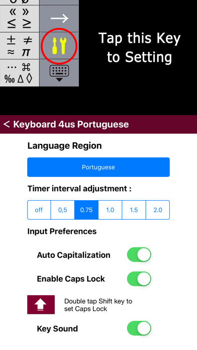 Screenshot #3 pour K4us Portuguese Keyboard