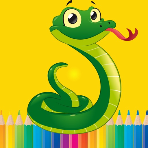 Snake drawings Coloring books For Kids icon