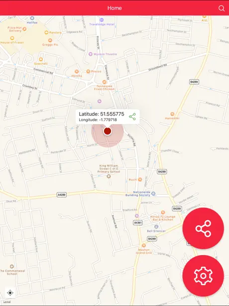 My GPS Coordinates and Share Location