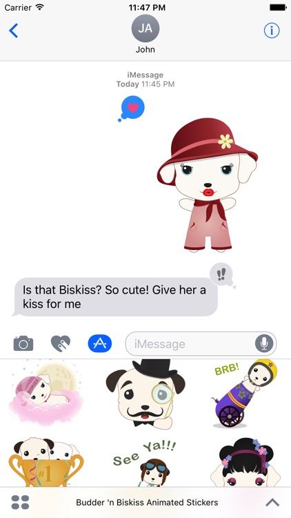 Budder 'n Biskiss® Animated Stickers