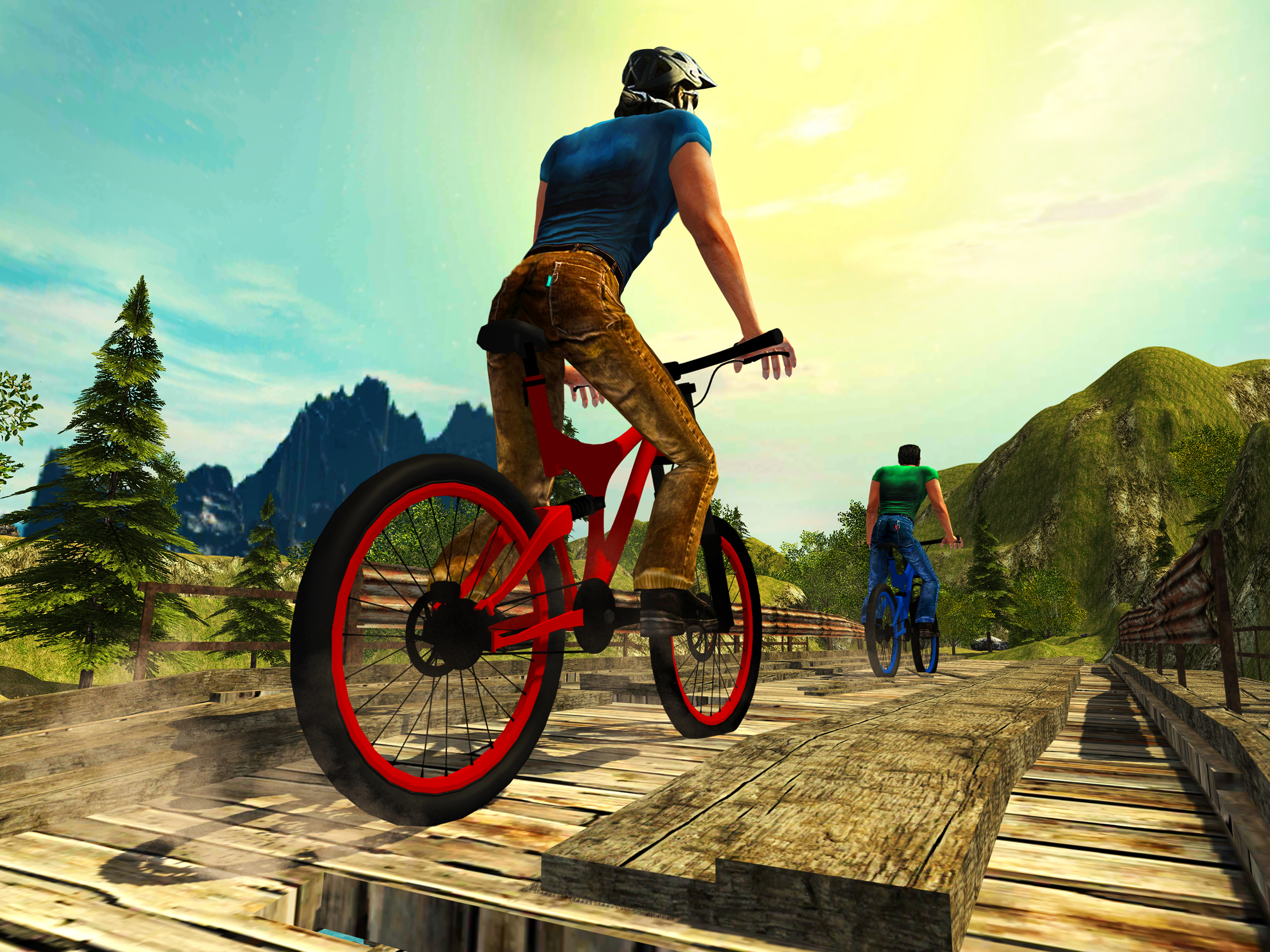 Crazy Off road Mountain Bicycle Rider Simulator 3D screenshot 9