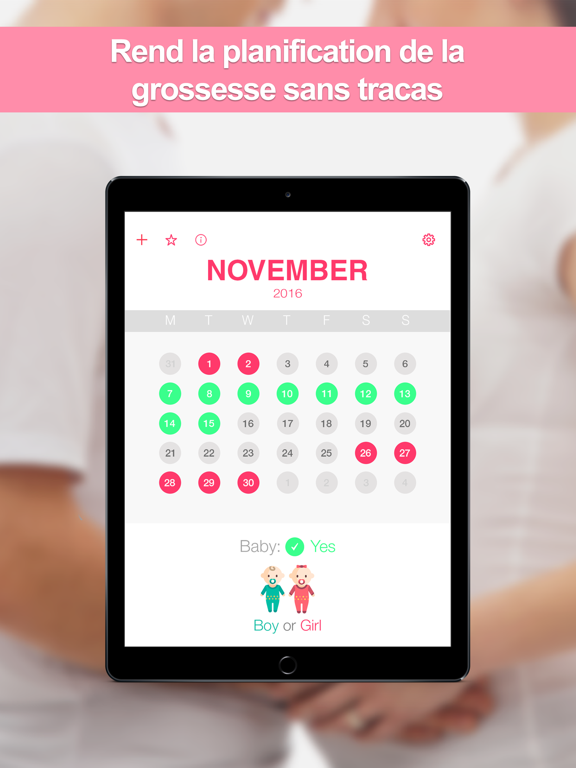 Screenshot #6 pour Fertilité et grossesse calendrier mensuel