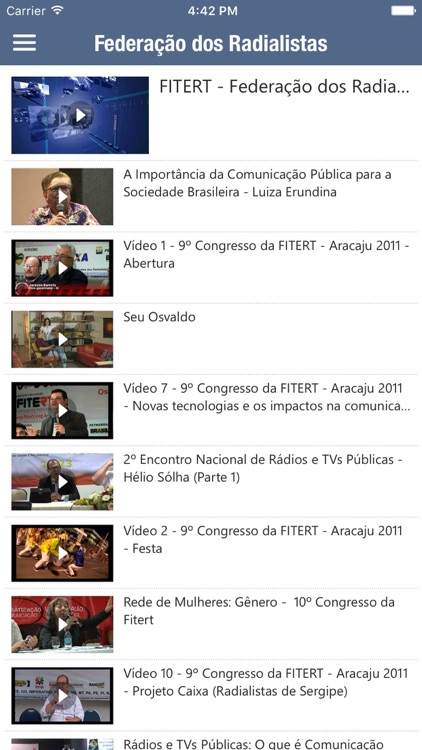 FITERT - Federação dos Radialistas