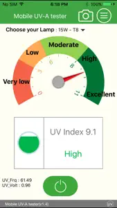UV-A tester screenshot #1 for iPhone