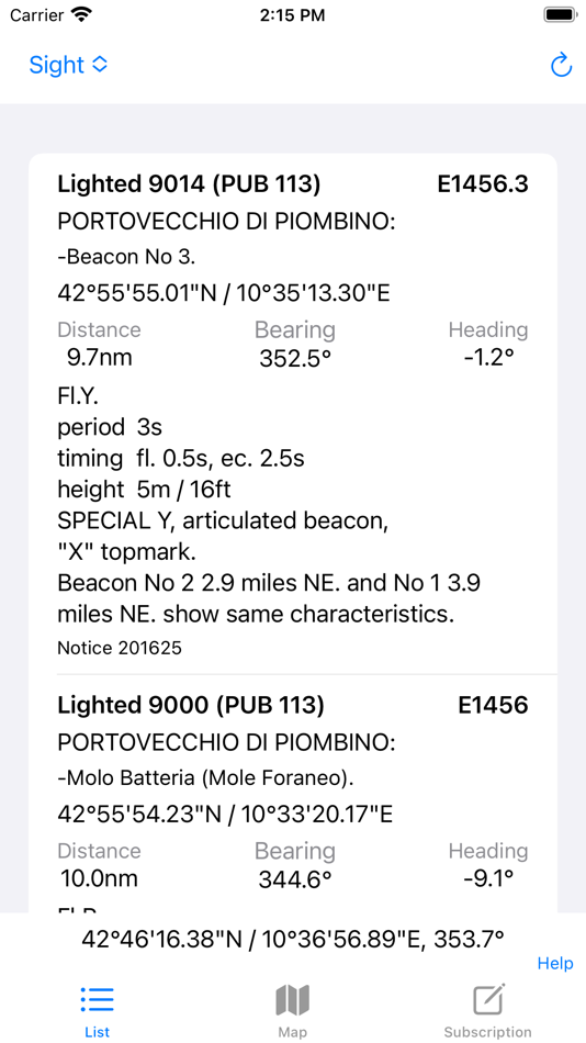 #2. Lighthouse Finder (iOS) 由: David Farruggio