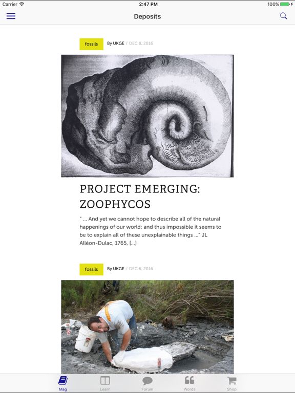 Screenshot #4 pour Deposits - Rock & Fossil Magazine