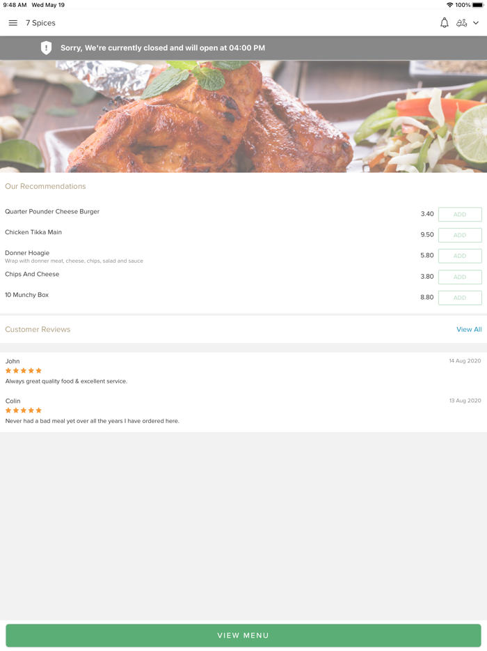 Seven Spices Newmains