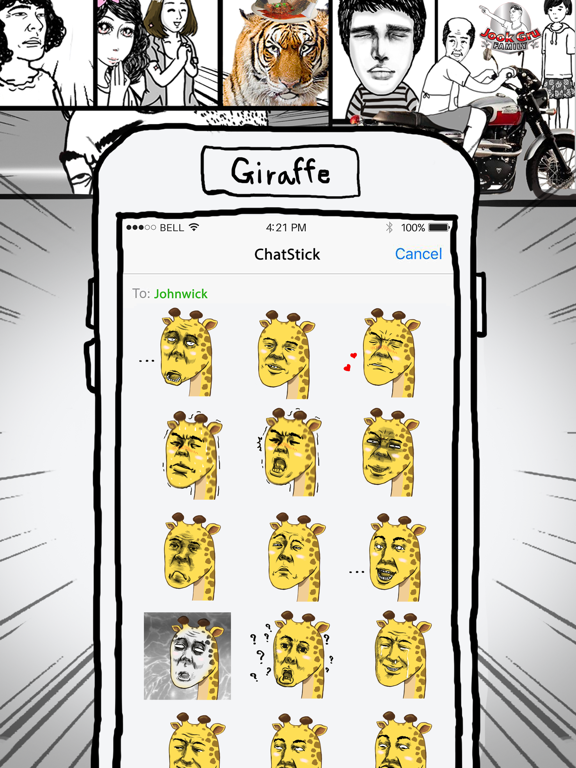Screenshot #4 pour Jookgru Giraffe สติกเกอร์ สำหรับ iMessage