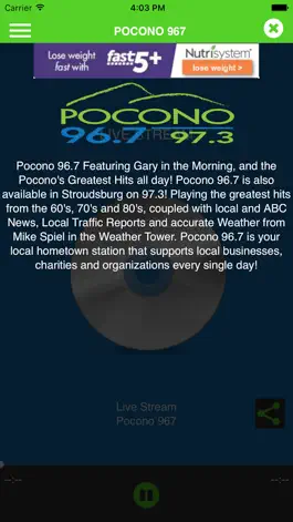 Game screenshot Pocono 96.7 apk