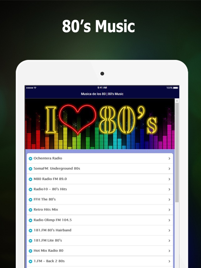 80s Music: The Best Radio Stations of the 80 on the App Store