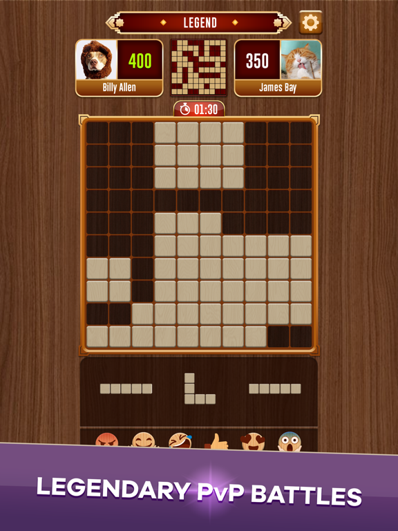 Woody Battle Block Puzzle Dual iPad screenshot 5 - Games app