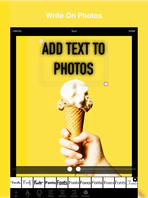 Screenshot #4 pour Texte sur Photo : Belle police