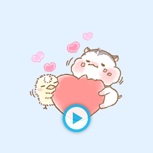 Lovely Chicken & Cute Hamster - Animated Stickers