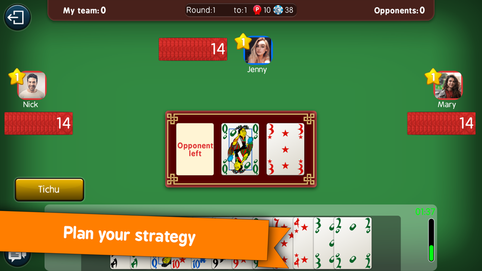 #1. Tichu από το Zoo.gr (iOS) By: LazyLand LTD