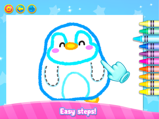 Rainbow Glitter Drawing Book iPad screenshot 7 - Education app