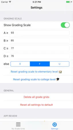 Grade Grid screenshot 3