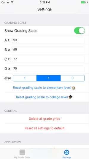 Grade Grid screenshot 3