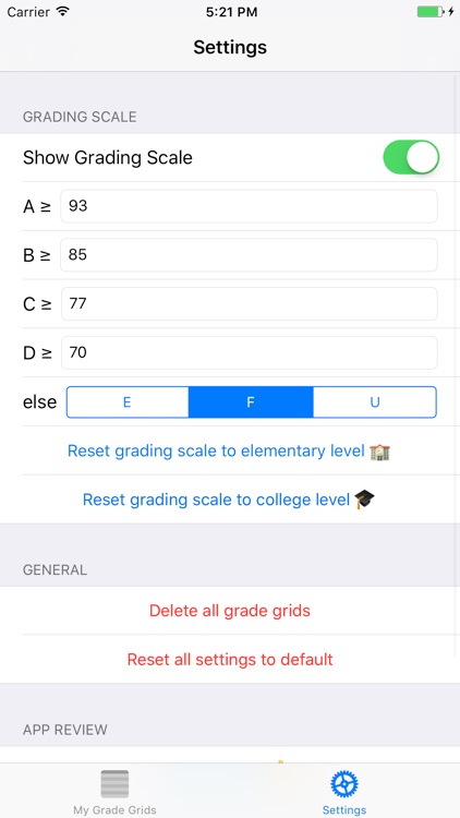 Grade Grid