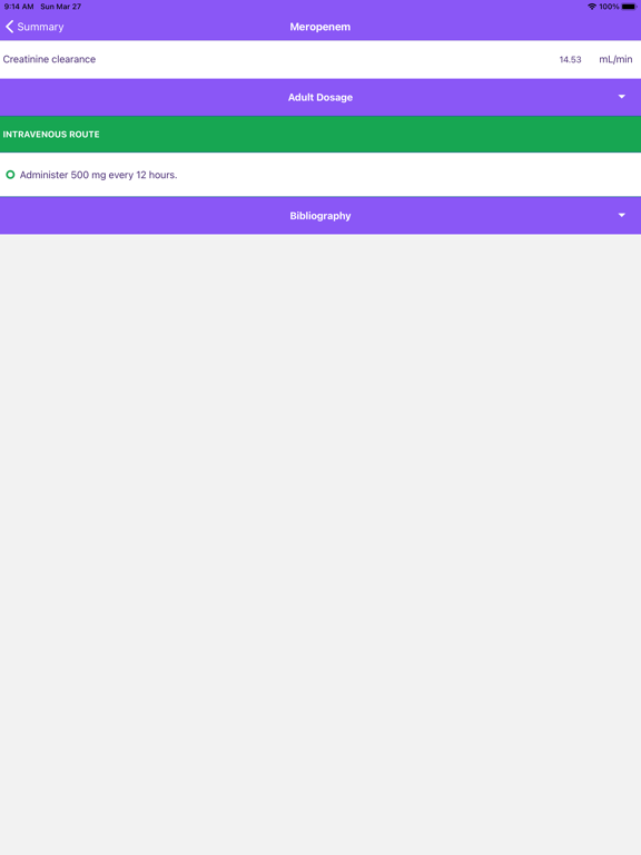 Renal Dose: Adjust Antibiotics iPad screenshot 6 - Medical app