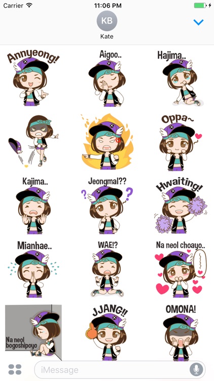 Daisy The Stylish Chibi Girl Stickers