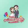 Anniversary Stickers -Animated contact information