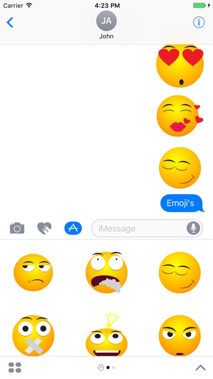 Emoji & Emoticons Stickers For iMessage screenshot-3
