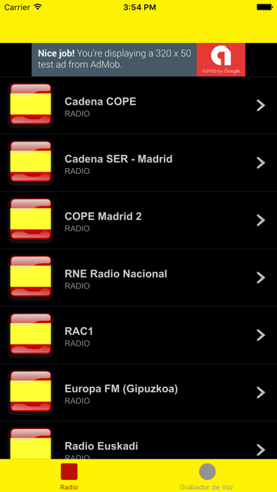 Screenshot #1 pour Radio España - Emisoras de España
