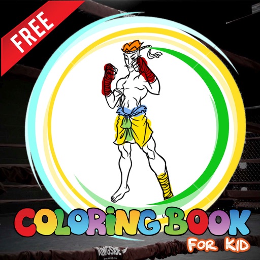 Coloring Pages Family Friendly Amazing Muay Thai