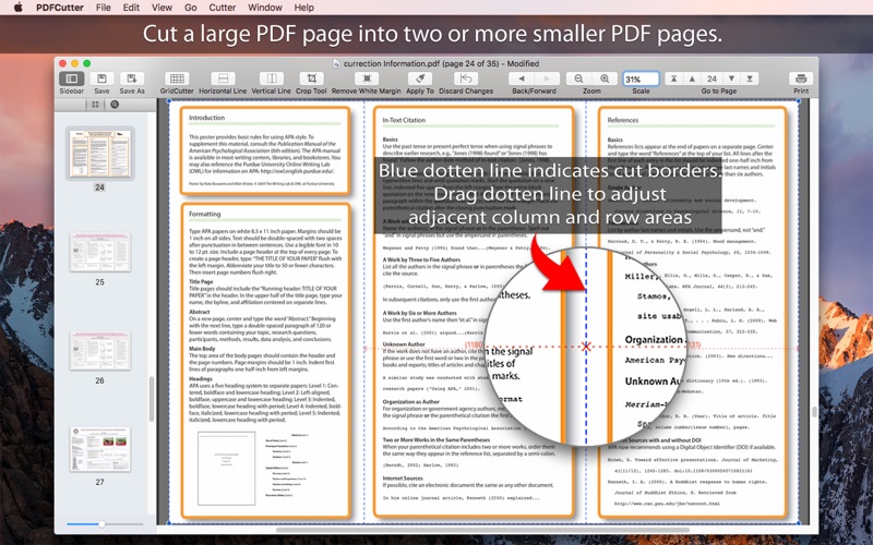 pdfcutter - cut pdf pages iphone screenshot 1