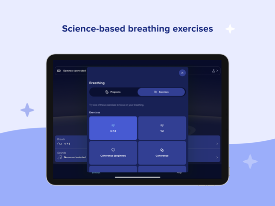 Somnox: Breathe, Relax, Sleep iPad screenshot 5 - Health & Fitness app