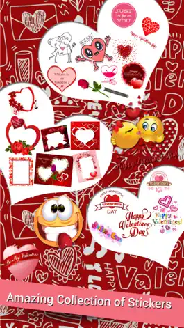 Game screenshot Valentine Yourself- Love Card Photo Stickers App hack