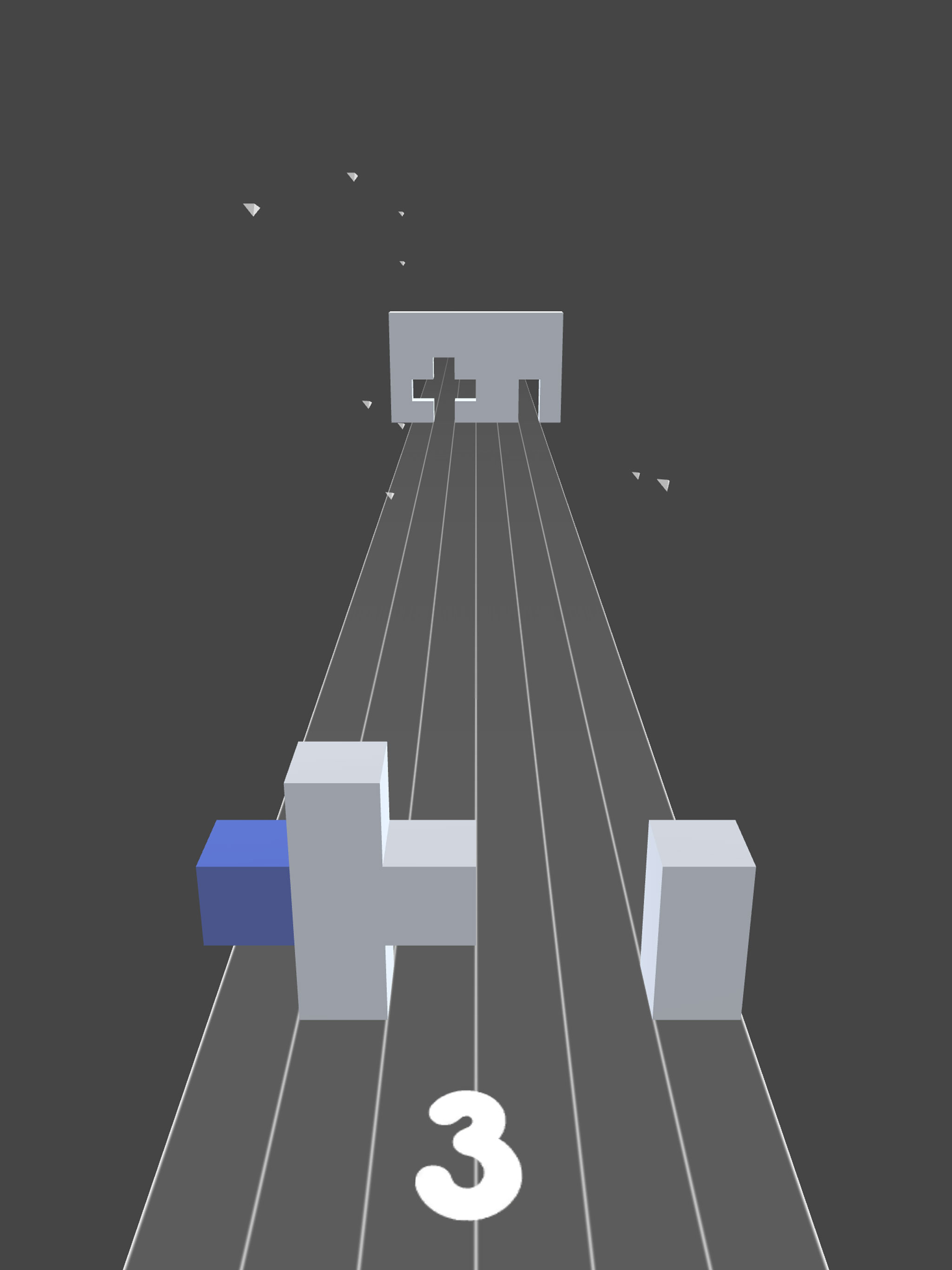 Fill the hole - Roll the cube to the left or right