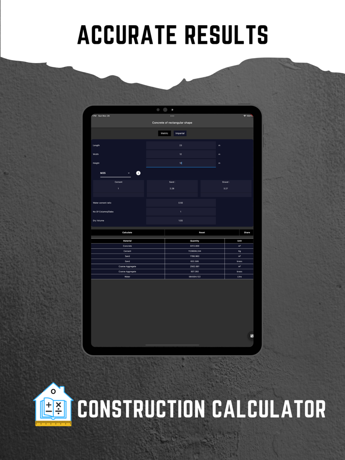 Construction Calculator A1 Pro