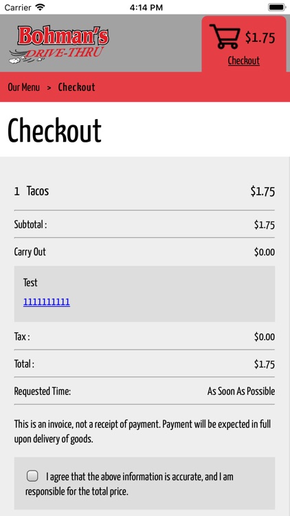 Bohman's Carryout screenshot-4