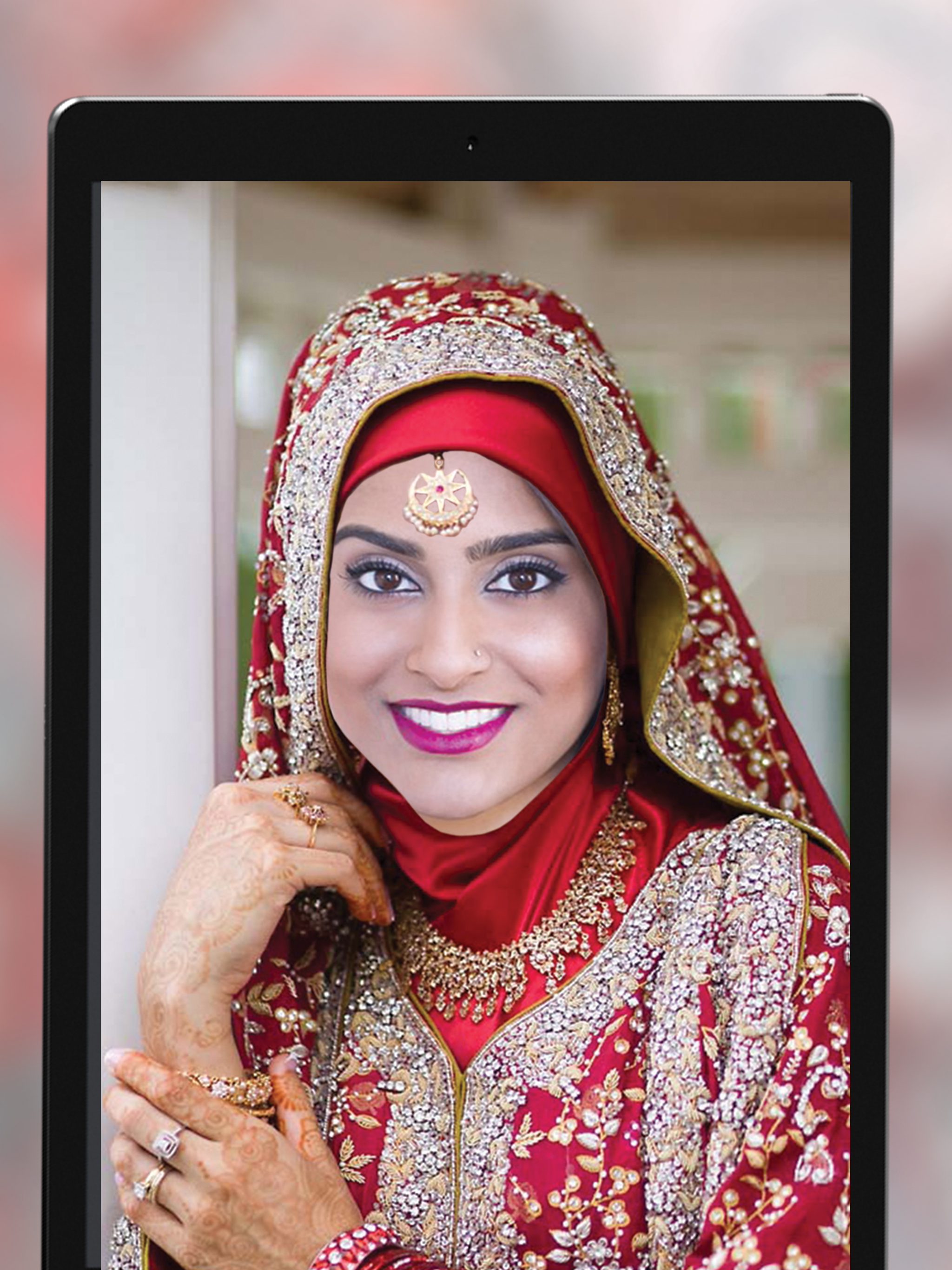 Wedding Hijab Photo Montage - Free Face Decorator