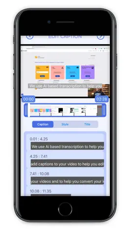 Game screenshot Captions for Video apk