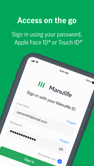 Manulife Mobile Screenshot